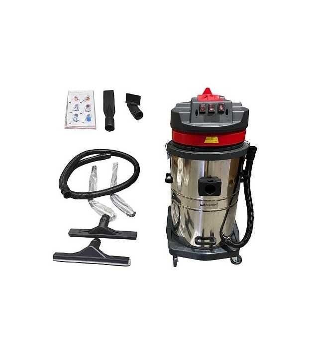 Водогрязепылесос трёхтурбинный 60л 3000w HL60-3J