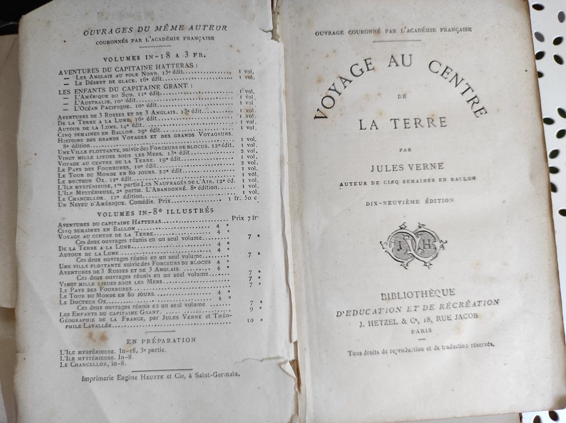 Voyage au centre de la terre-Jules Verne 1887