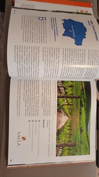 Вината на България по региони