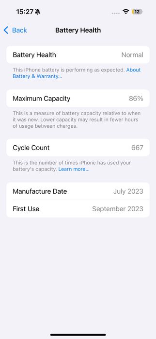 Vand iPhone 15 Pro Silver 256GB