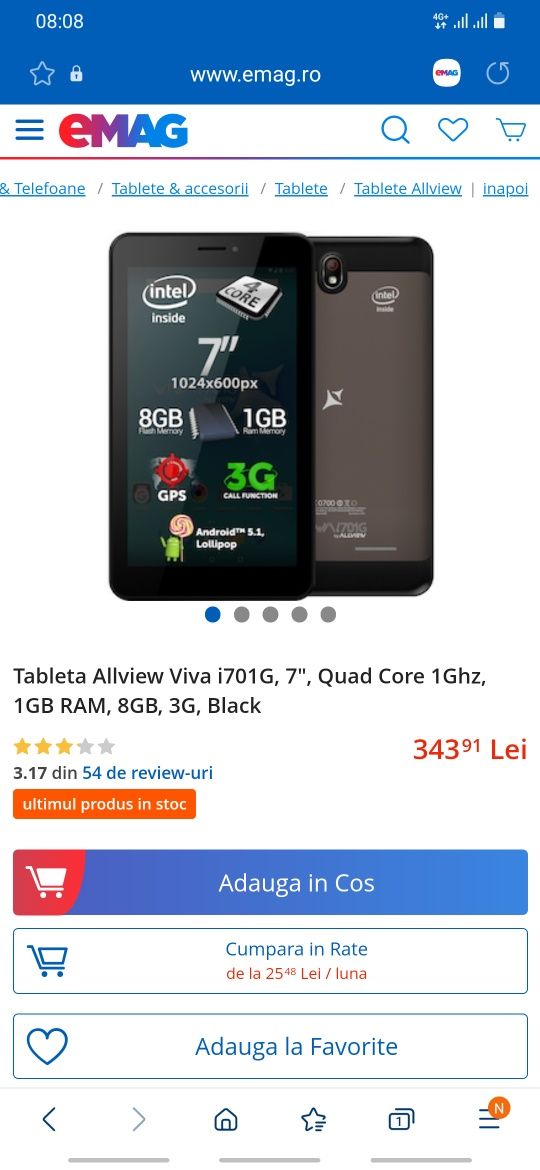 Tableta allview i701G - recomand pt piese