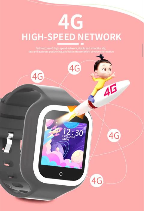 Smartwatch copii Wonlex KT21 – 4G, GPS, apel video, rezistent la apă