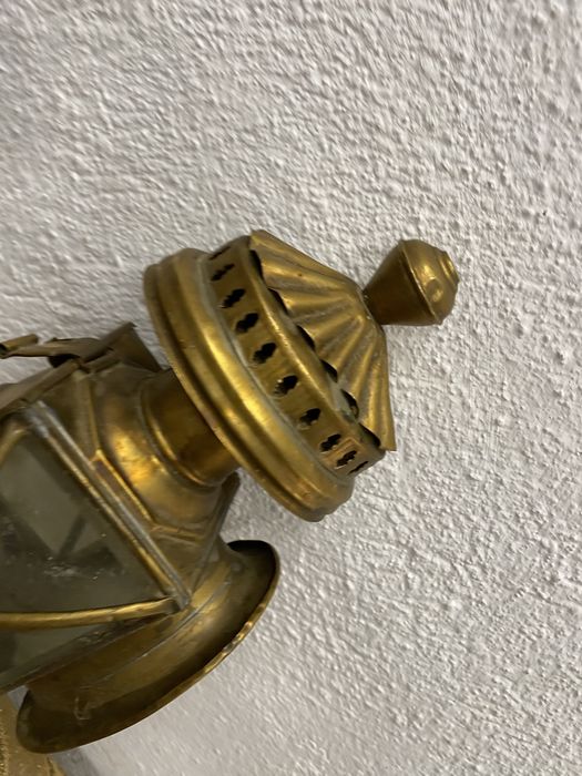 Месингов фенер от файтон или ретро автомобил