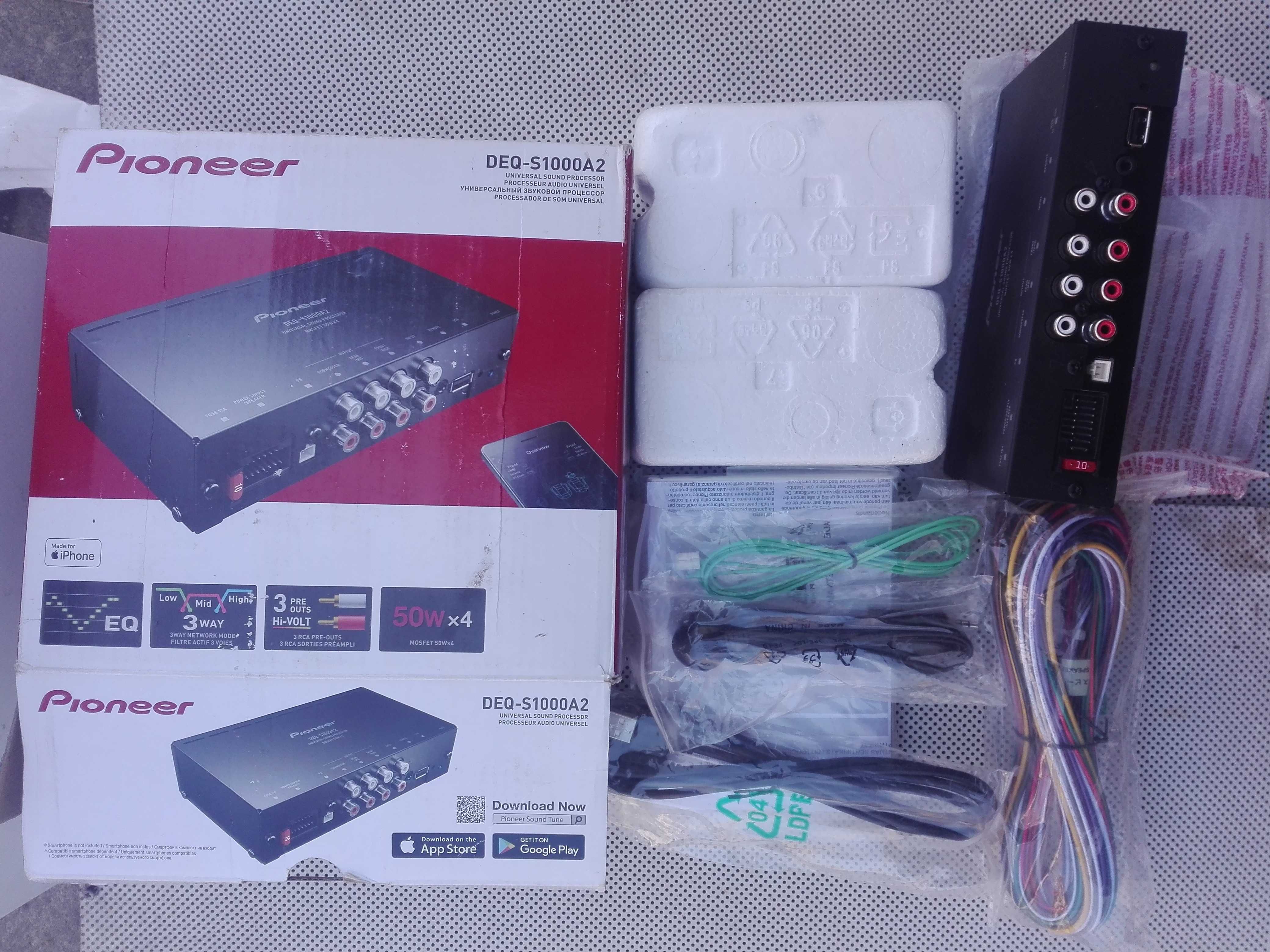 pioneer deq-s1000a2 procesor sunet cu amplificator auto 4x50w