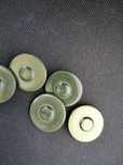 Lot de 5 nasturi turcoaz khaki din plastic sau bachelita vintage retro