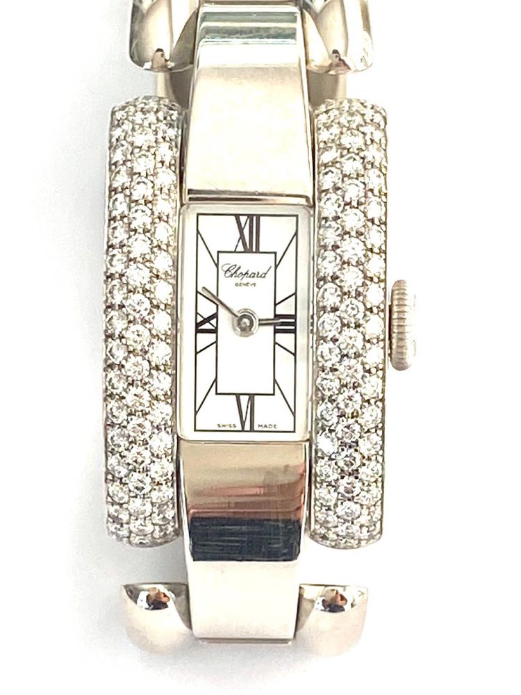 Chopard La Strada 18k White Gold Diamond Ladies Watch