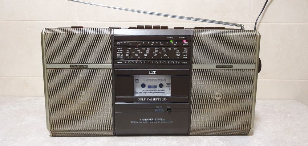 Radio casetofon ITT stereo complet funcțional