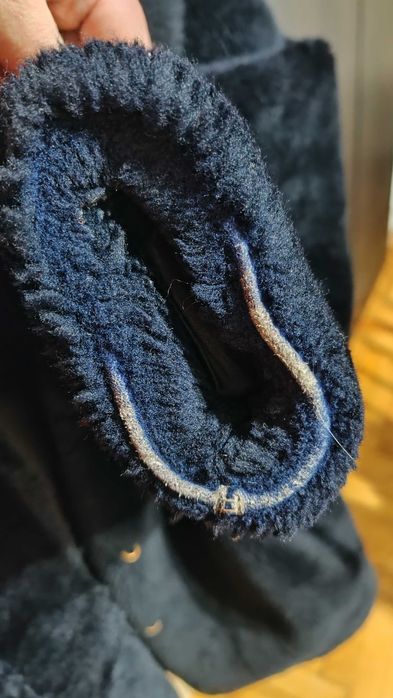 Haina blana naturala, vintage, nurca, marimea 50