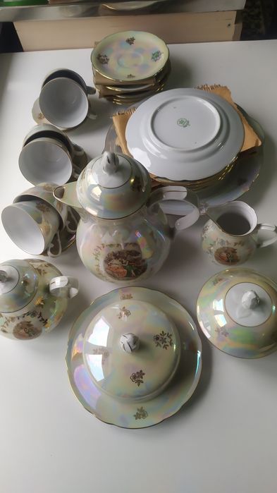 Сервиз чайный Мадонна 6ч, чехословакия ,новый