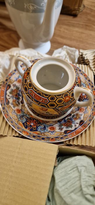 Set serviciu de masa 6 persoane din portelan fin stil japonez