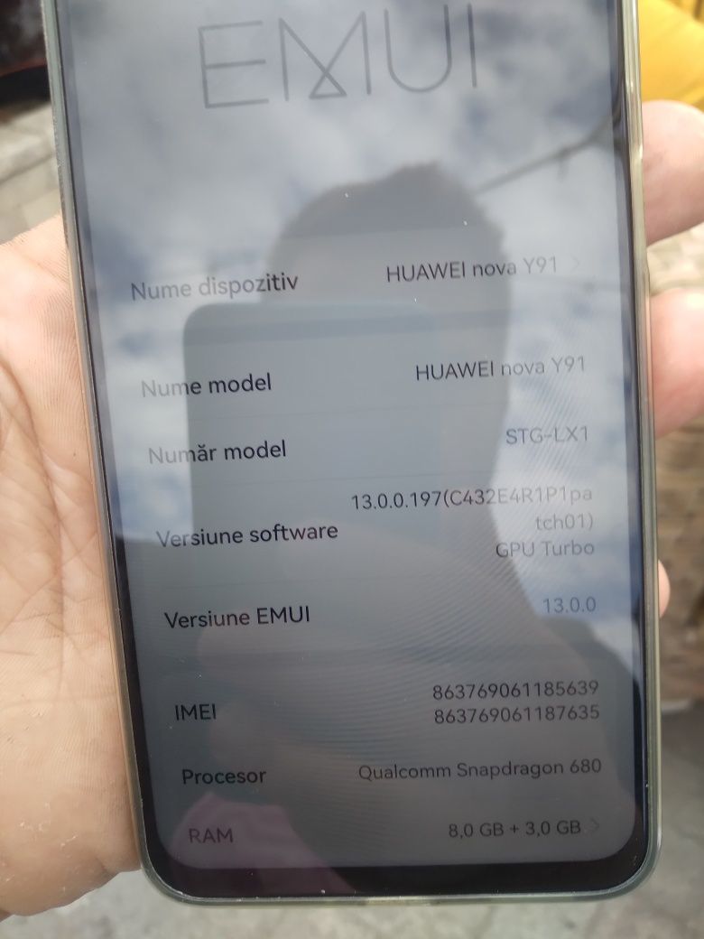 Vând Huawei nova Y91 cumpărat de 3luni schimb