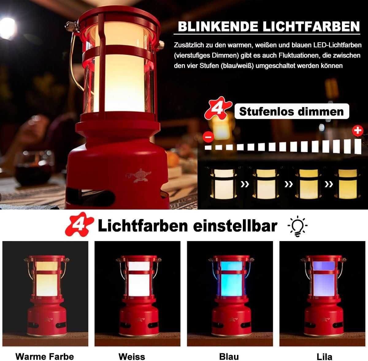 LED къмпинг лампа с блутуут колонка, 2 в 1