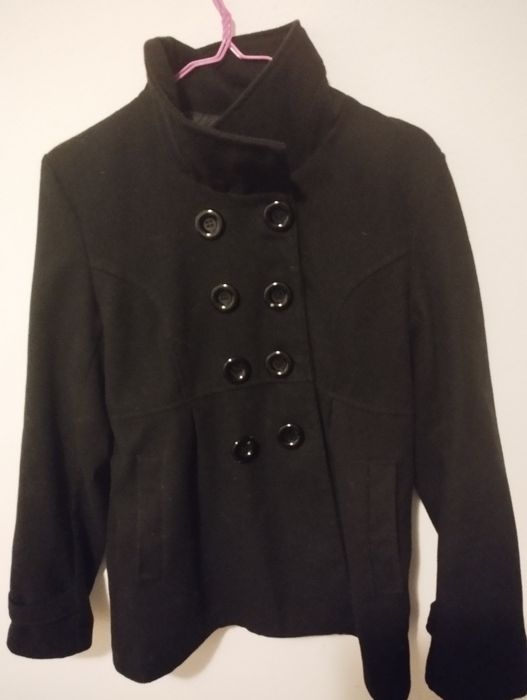 Черно дамско палто MNG, Violeta. Черни палта  Zarа