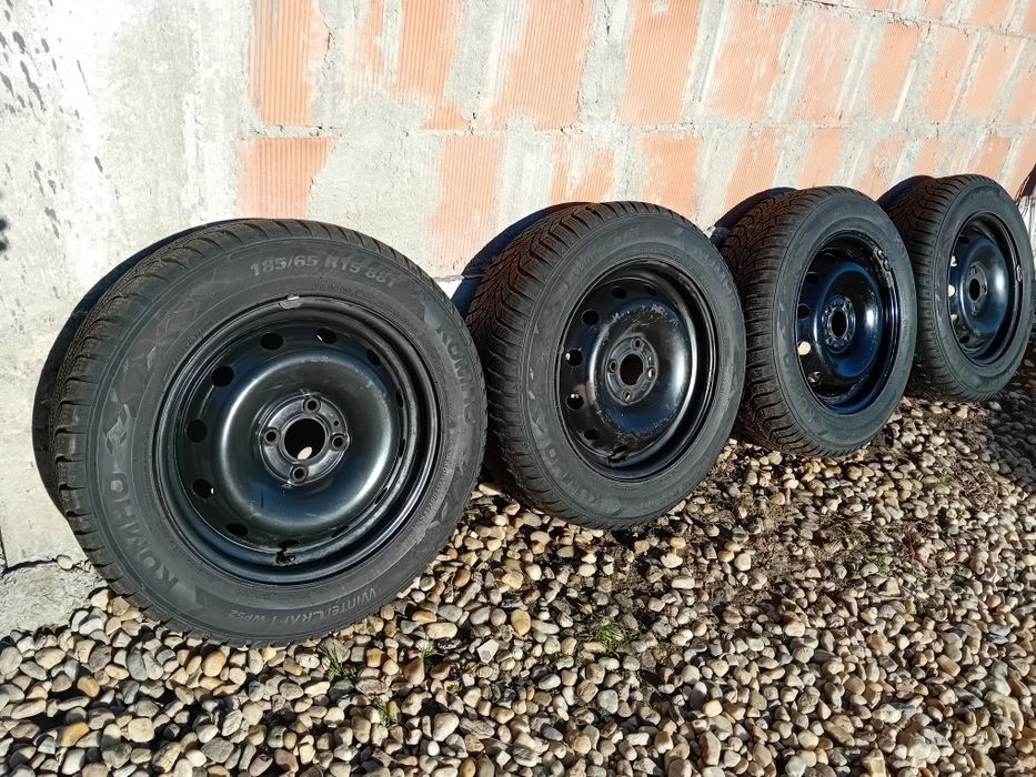 Anvelope IARNA KUMHO noi 185 65 15 cu jante 15 4x100