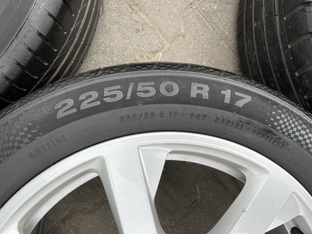 Jante aliaj 5x112mm, anvelope vara 225/50 R17, A4 B8, B9, A6 C6, C7,Q1