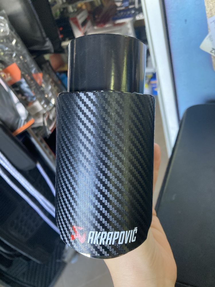 Накрайник Акрапович 76мм, ауспух, генерация, akrapovic, накрайник bmw