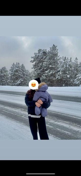 Комбинезон зимний размер 74 в подарок сумка