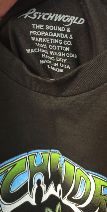 Psychworld globo t-shirt / Chinatown market t-shirt