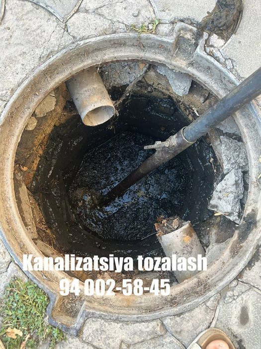 Kanalizatsiya tozalash xizmati 24/7