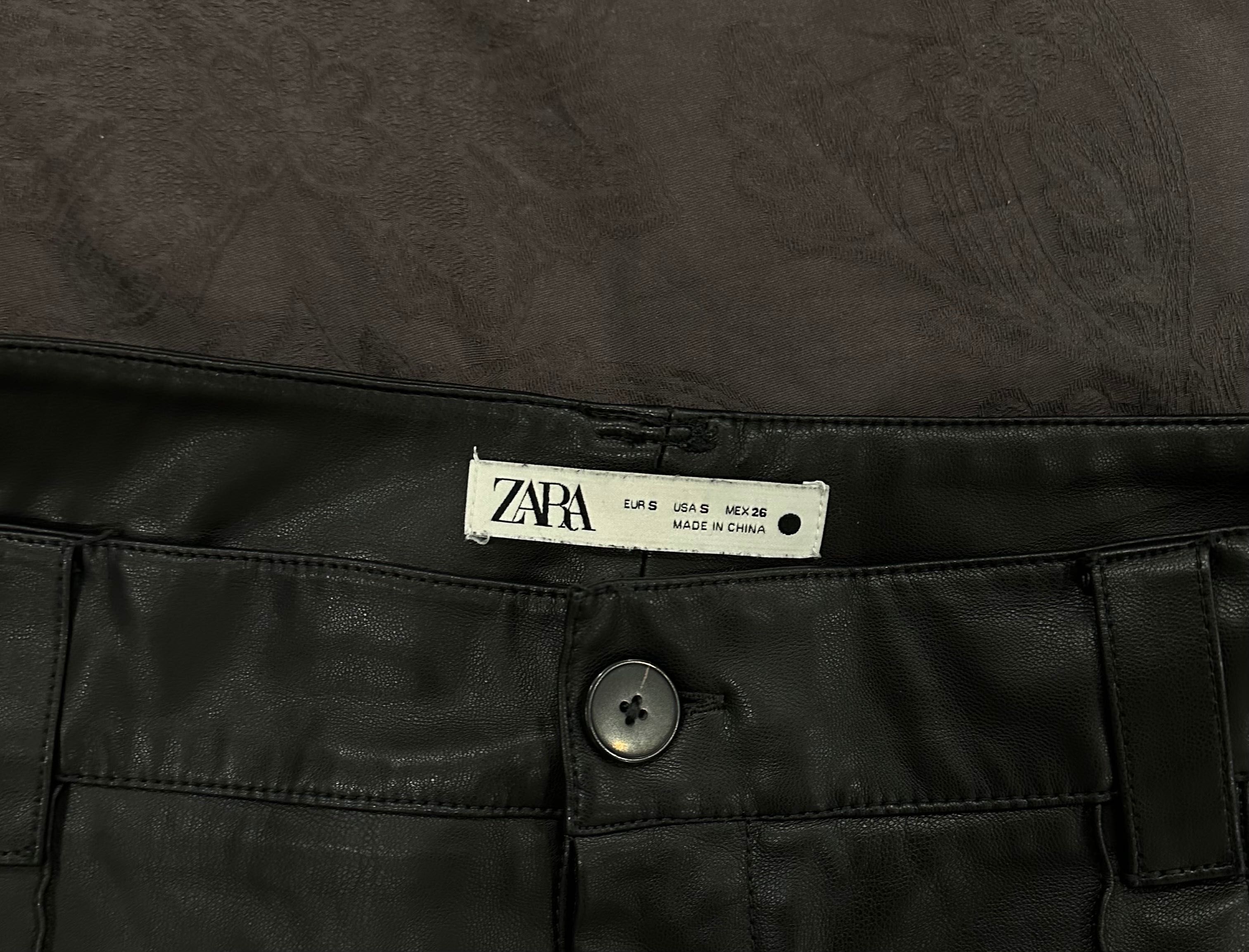 Zara Кожен Панталон