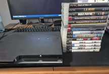 Vand PS3 Slim + colectie jocuri
