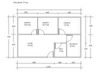 Casă Modulară & casă din lemn panouri sandwich kit 77mp