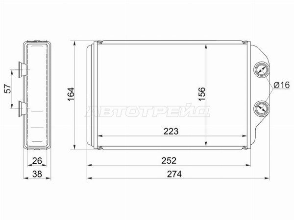 Радиатор отопителя салона  Toyota Camry