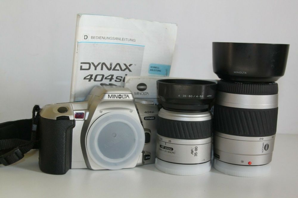 Пленочный фотоаппарат Minolta DYNAX 404Si SLR 35mm + объективы