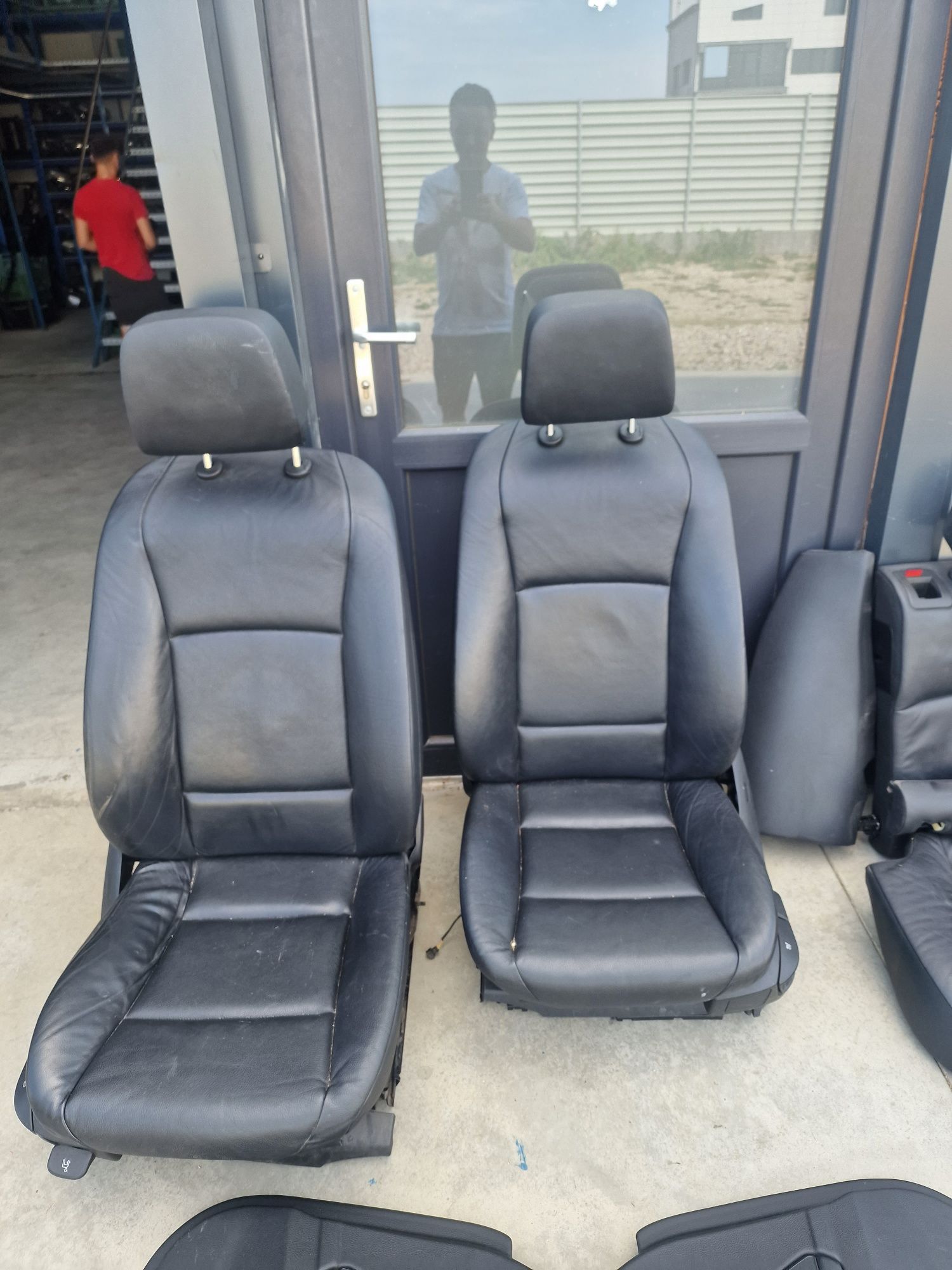 Interior scaune piele neagră cu incalzire bmw f11 nonfacelift