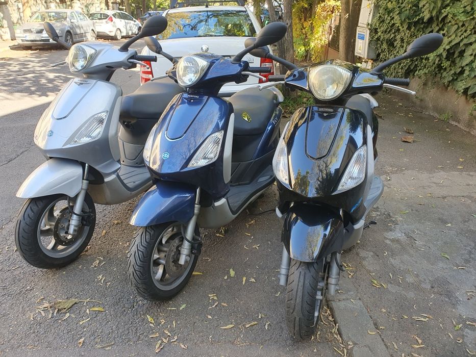 Pachet 3 scutere Piaggio Fly 50/125/150cmc4t, cu carte RAR,ITP,fiscal