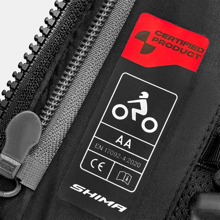 Мъжко текстилно мото яке SHIMA DUNE Fluo/White,протектори,вентилация