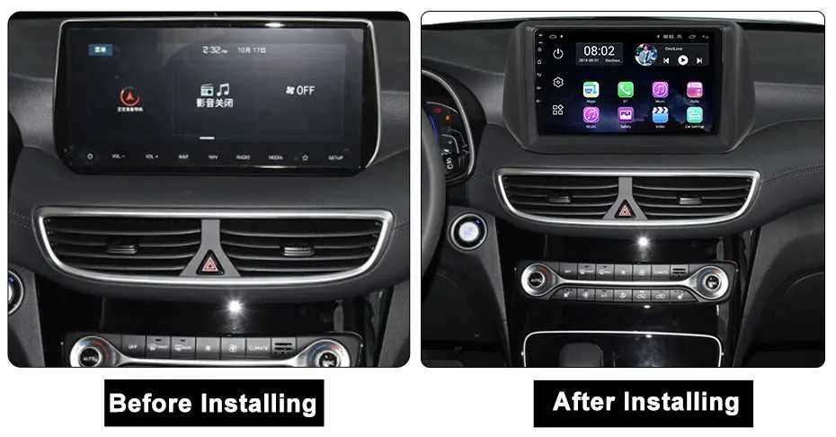 Navigatie Android 13 Hyundai Tucson 2018+ 1/8 Gb Waze CarPlay + CAMERA