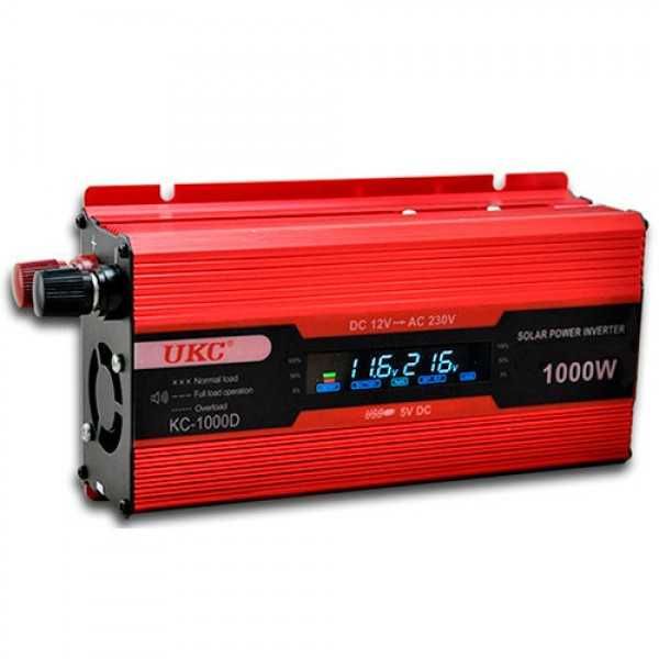 Invertor 12V 220V cu putere 500W/1000W/2000W cu afișaj LCD. Premium