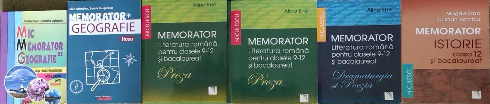 Memoratori diferite pentru pregatire de Bacalaureat