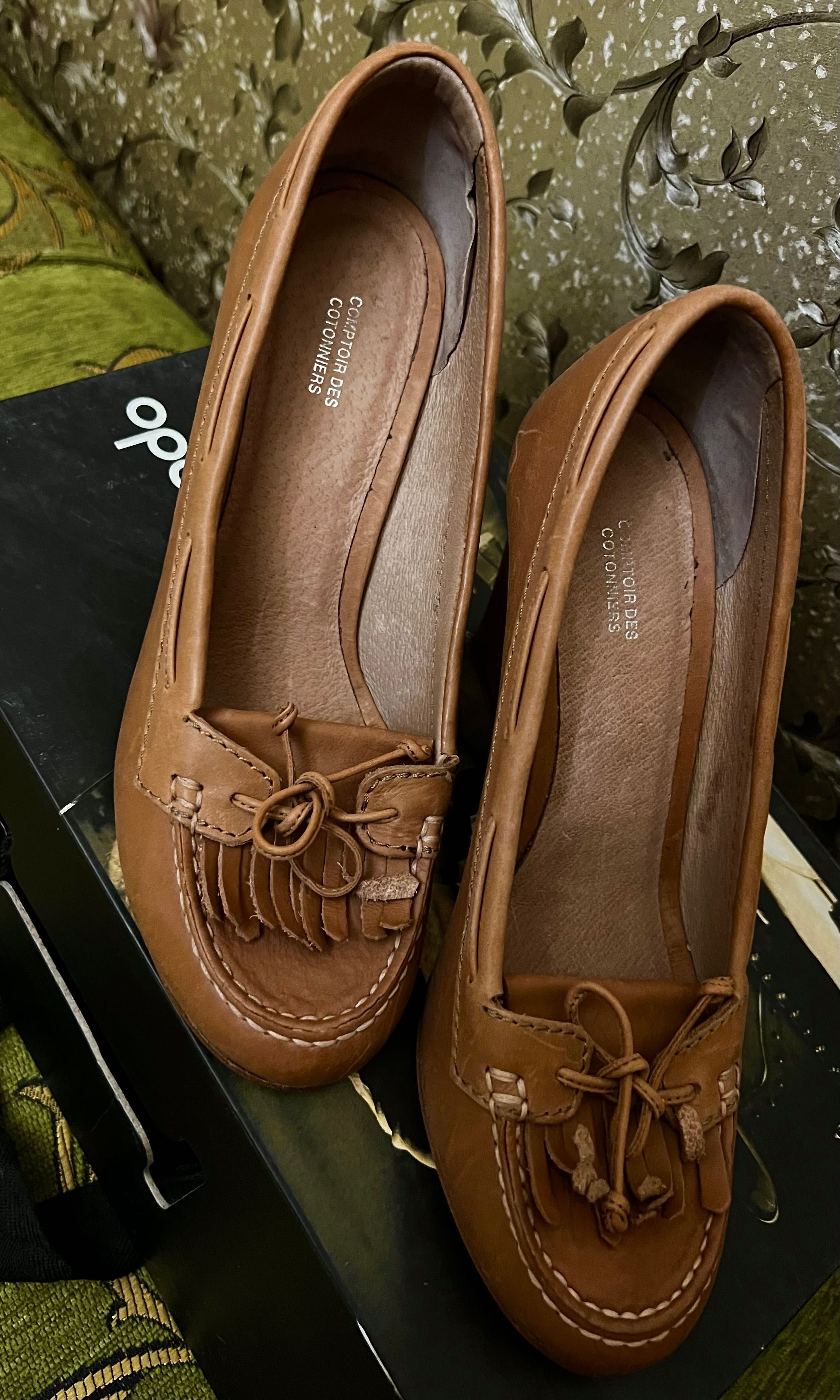 Туфли французского бренда, натуральная кожа