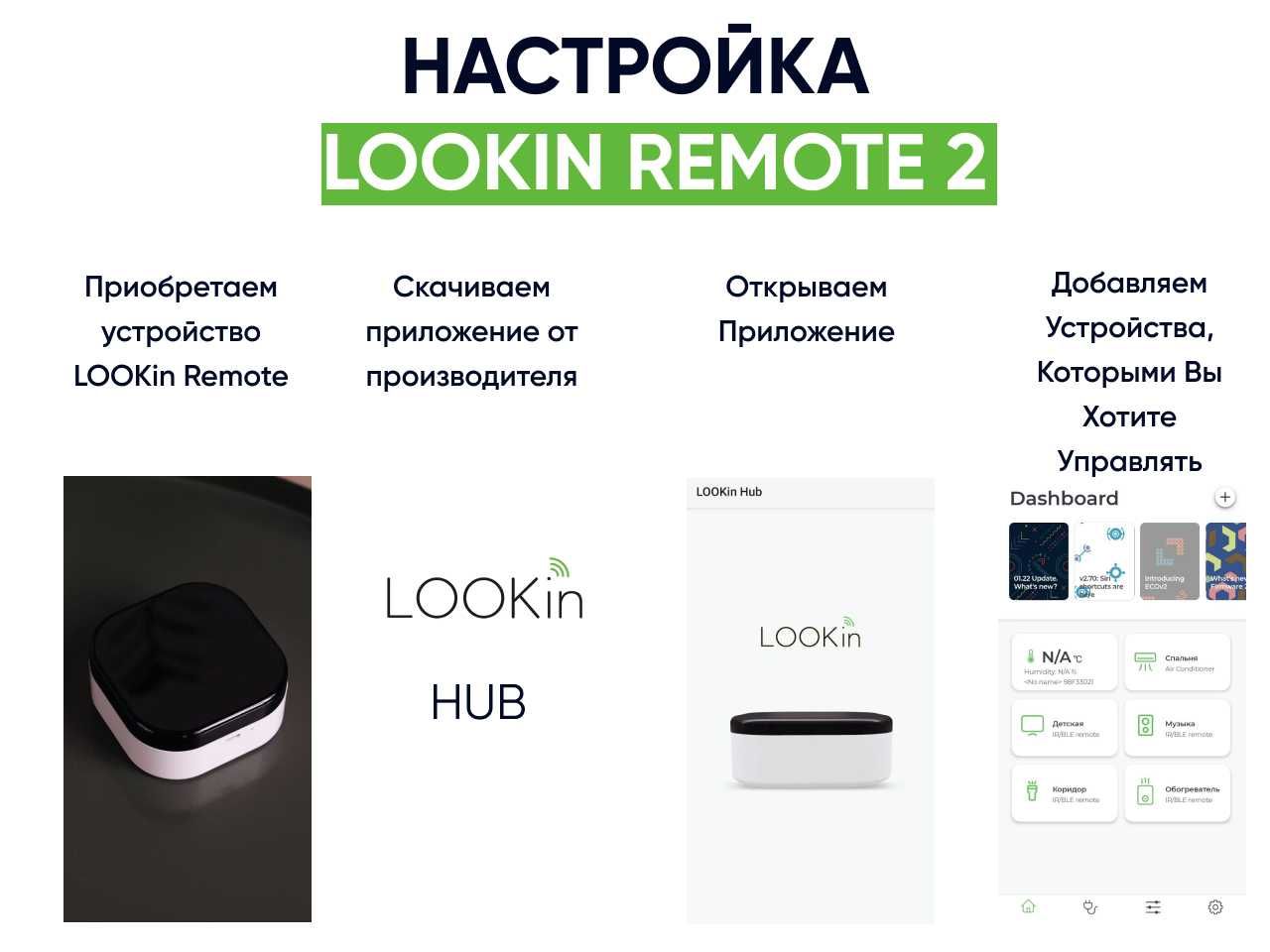 Умный ИК/BLE пульт LOOKin Remote2