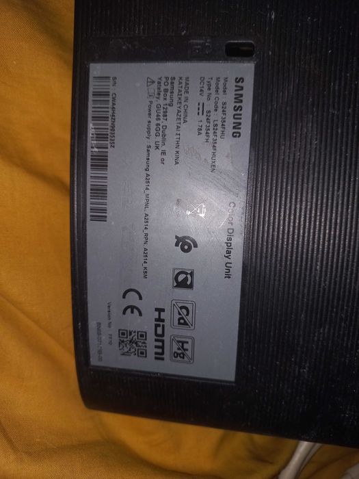 Display monitor samsung LS24F354FHU+alimentator original