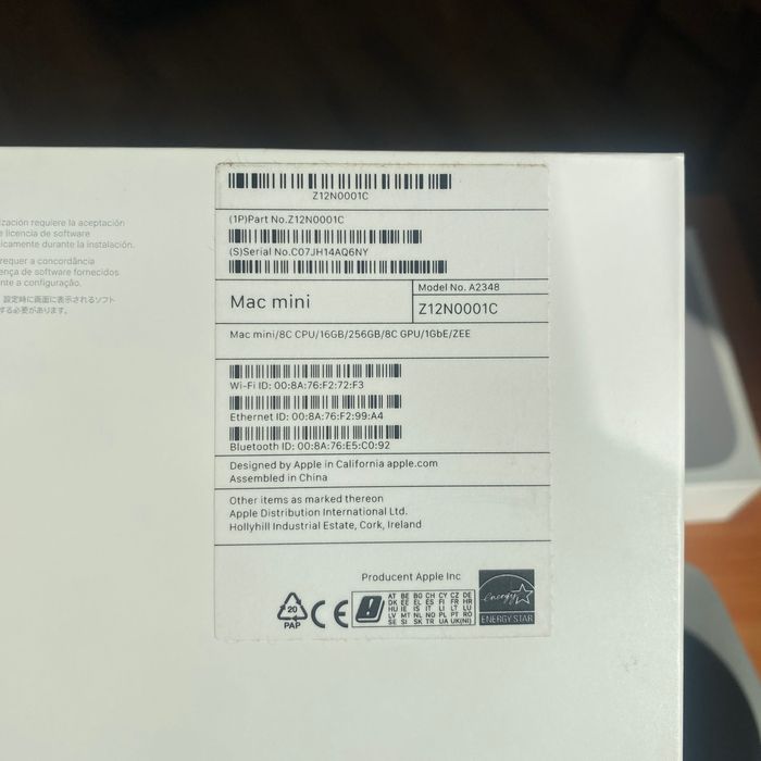 Mac Mini M1 16RAM 256SSD + Satechi Hub