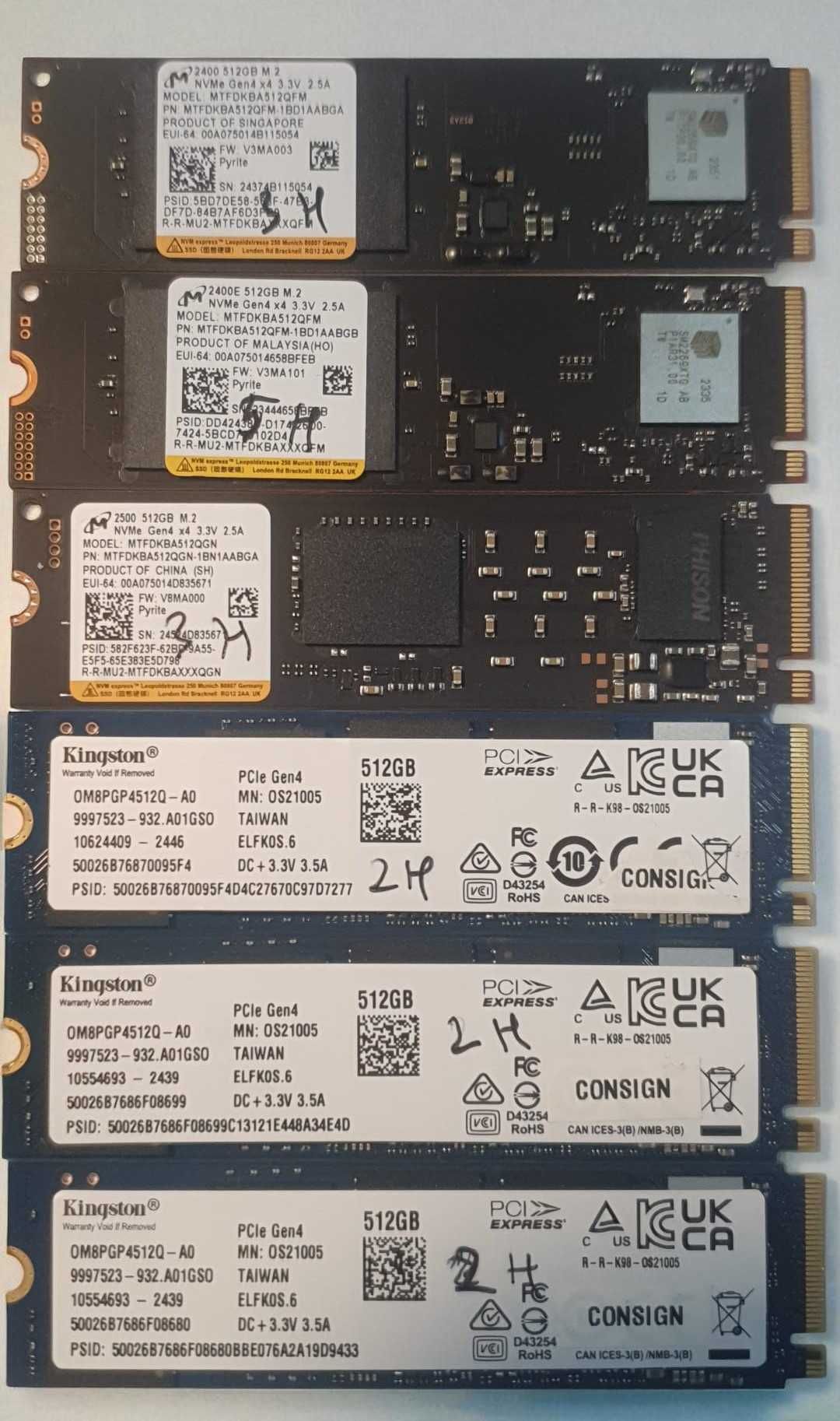 SSD Nvme 512GB PCIe, Garantie 12 luni