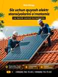 Quyosh panel  • o'rnatish • texnik xizmat