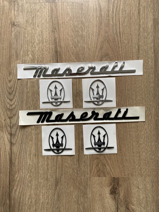 Embleme Emblema Semn Logo Scris Maserati Portbagaj Aripi Superioare