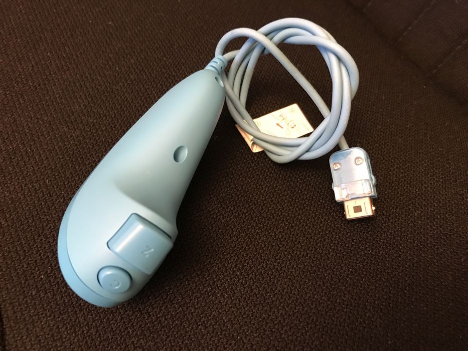 Remote accessory tip Nunchuk-Wii, culoare Albastra, original-Nintendo.