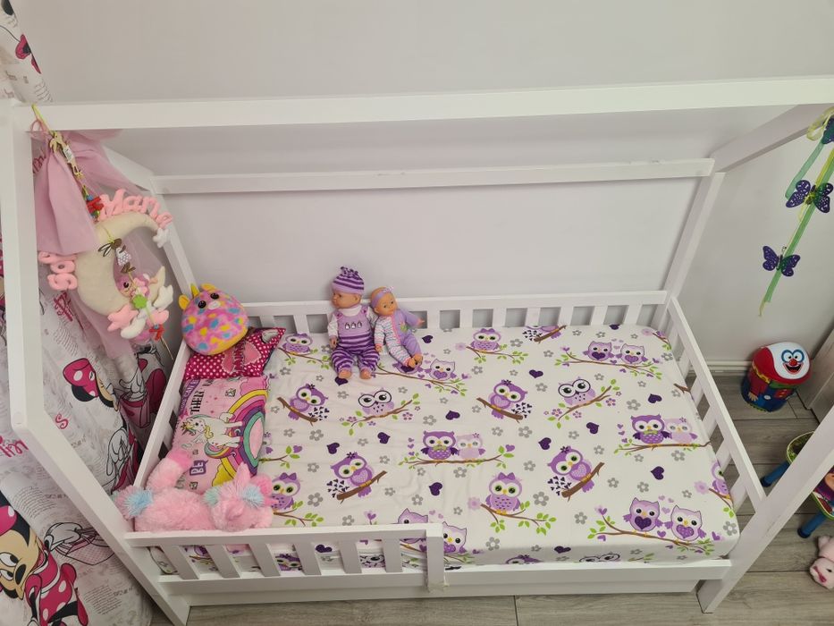 Pătuț copii tip căsuța 160x80