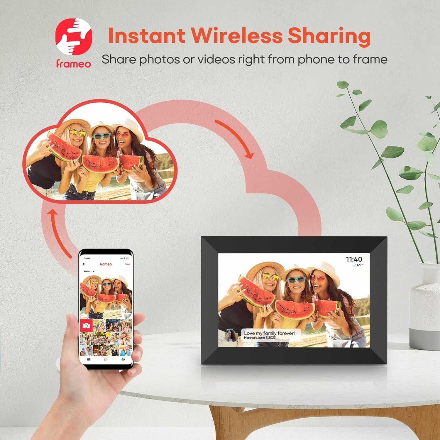 10.1-инчова WiFi цифрова фоторамка