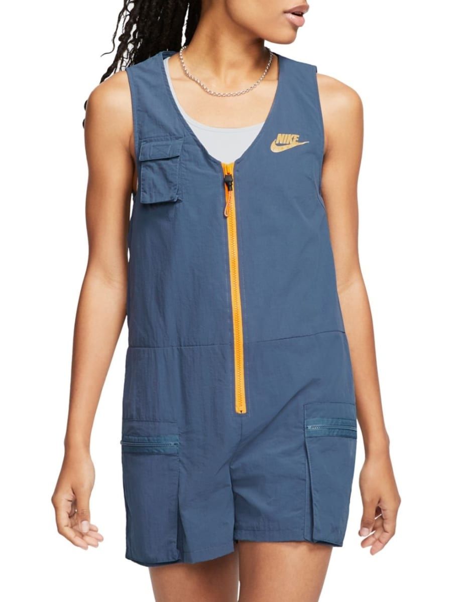 NIKE Sportswear Icon Clash Romper CJ2291-491 Diffused Blue (WOMEN'S