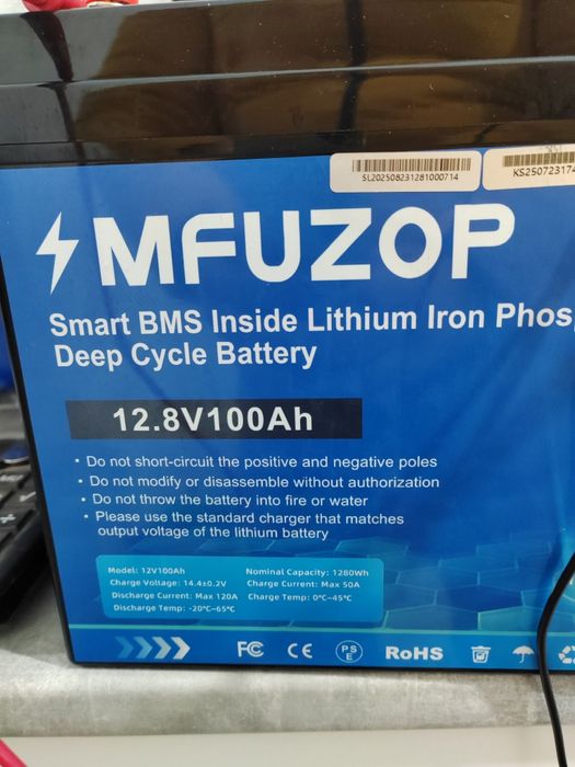 Baterie lifepo4 12.8v 100ah MFUZOP