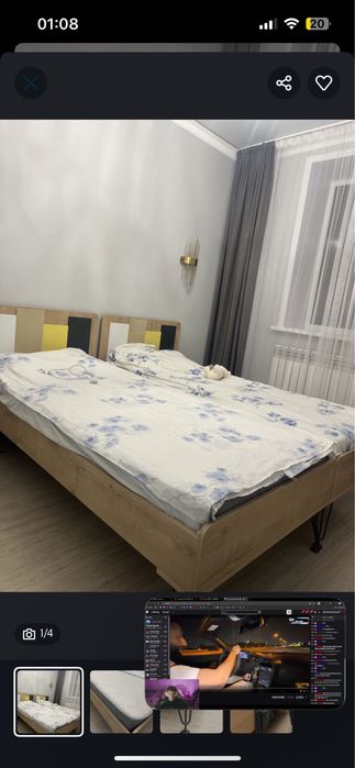 Продаем 2 односпальные кровати + матрасы