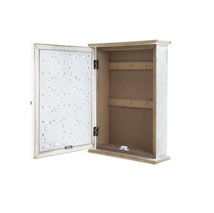 Декоративна кутия за ключове Mercado Trade, Дърво, Бял