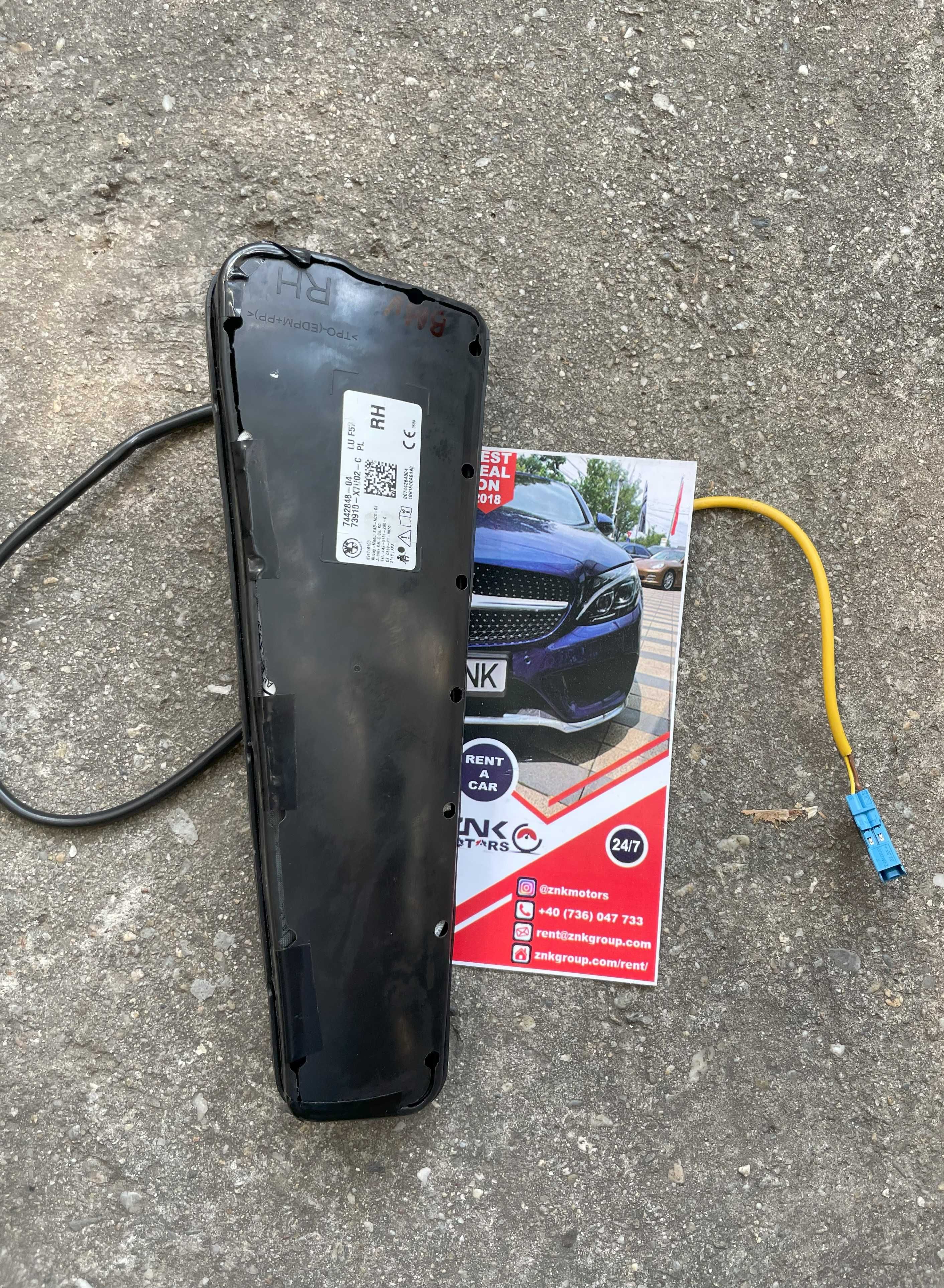 MINI F54 F55 F56 F60 - plansa de bord - airbag volan pasager - centuri