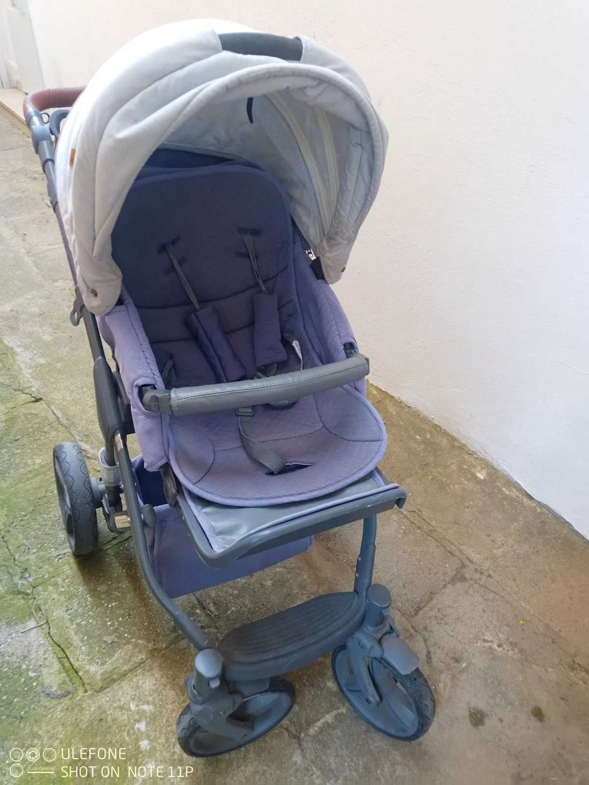 Lorelli - Детска количка Rimini  3 в 1 + Чанта Grey Rhombs
